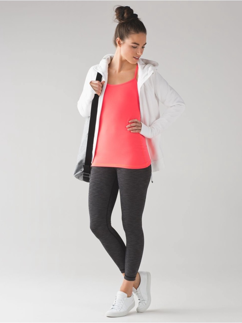 Lululemon Power Y Tank Electric Coral/Orange Size 4